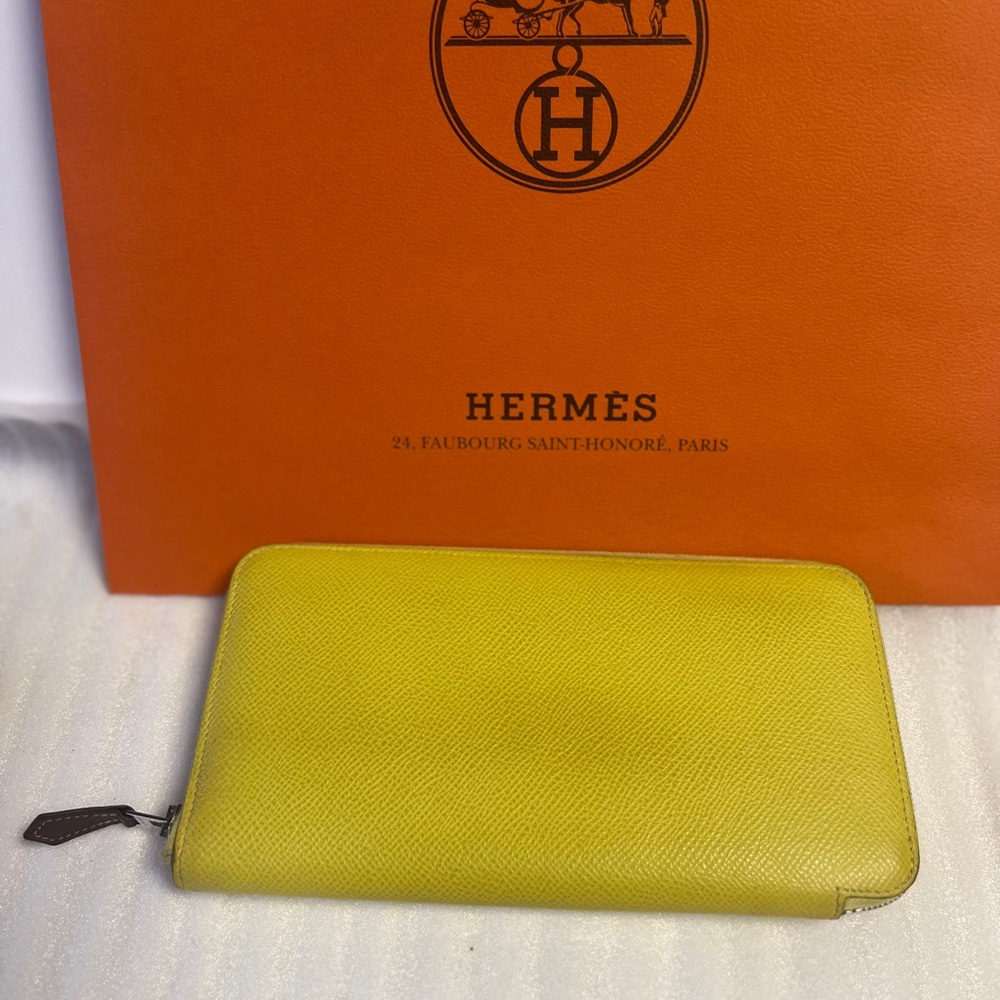 Hermes Leather Wallet Azap Silk’n Wallet Hermes Leather Long Wallets - Picture 2 of 14